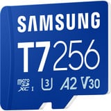 Samsung T7 microSDXC 256 Go, Carte mémoire Bleu