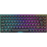 Sharkoon SKILLER SGK50 S3, clavier gaming Noir, Layout BE, Gateron Yellow, RGB LED, Hot-swappable, 75%