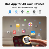 Ugreen NASync DH2300 Gris, 1GbE, HDMI, USB