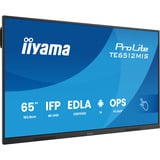 iiyama ProLite TE6512MIS-B4AG, Affichage public Noir (Mat), 2x HDMI | 1x DisplayPort | VGA | LAN | WiFi | 24/7 | Tactile