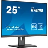iiyama ProLite XUB2595WSU-B5 25" Moniteur Noir, 1x DisplayPort, 1x HDMI, 1x VGA, 2x USB-A