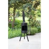 Bonfeu BonGiano SP foyer charbon de bois Noir, Ø 30 cm, Grille de barbecue incluse