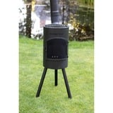 Bonfeu BonGiano SP foyer charbon de bois Noir, Ø 30 cm, Grille de barbecue incluse