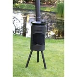 Bonfeu BonGiano SP foyer charbon de bois Noir, Ø 30 cm, Grille de barbecue incluse