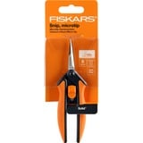 Fiskars Ciseaux à herbes Solid Snip SP13, Sécateur Orange/Noir