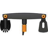 Fiskars Nettoyeur pour gouttières Quikfit, Balai Noir/Orange, 1001414