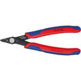 KNIPEX Electronic Super Knips® 78 31 125, Pinces électroniques Bleu, avec gaines bi-matière, brunie