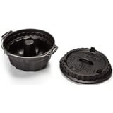 Petromax Moule à kouglof gf1 avec couvercle moule à tarte, Marmite Noir, Ø 23,8 cm