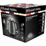 Russell Hobbs Colours Plus+ Storm Grey mini, Bouilloire Gris, 1 litre