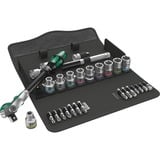 Wera 6 Jeu cliquet Zyklop Speed 1/2", Set d'outils Noir/Vert, 28 pièces