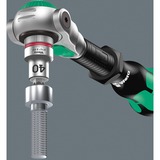 Wera 8100 SA Clé à cliquet All-in Zyklop Speed, 42 pièces, Set d'outils Noir/Vert, Entraînement 1/4", avec fonction de maintien, métrique