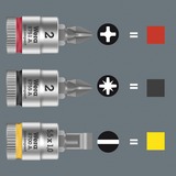 Wera 8100 SA Clé à cliquet All-in Zyklop Speed, 42 pièces, Set d'outils Noir/Vert, Entraînement 1/4", avec fonction de maintien, métrique