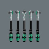 Wera 8100 SC 2 Jeu de cliquets Zyklop Speed, 1/2", 37 pièces, Set d'outils Noir/Vert, Clé à cliquet avec tête pivotante