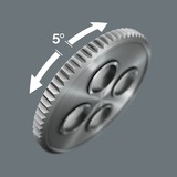 Wera 8100 SC 2 Jeu de cliquets Zyklop Speed, 1/2", 37 pièces, Set d'outils Noir/Vert, Clé à cliquet avec tête pivotante
