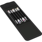Wera 8740 A HF 1 Jeu de douilles hexagonales Zyklop, Clés mixtes à cliquet Noir/Argent, 5 pièces, avec fonction de maintien, 1/4" drive