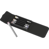 Wera 8740 A HF 1 Jeu de douilles hexagonales Zyklop, Clés mixtes à cliquet Noir/Argent, 5 pièces, avec fonction de maintien, 1/4" drive