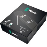 Wera 8740 A HF 1 Jeu de douilles hexagonales Zyklop, Clés mixtes à cliquet Noir/Argent, 5 pièces, avec fonction de maintien, 1/4" drive