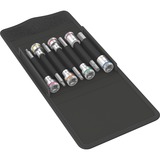 Wera 8740 B HF Imperial 1 Zyklop bit sockets set hexagon socket, 3/8" drive, Clés mixtes à cliquet avec fonction de maintien, 7 pièces