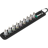 Wera Belt A3 Torx HF Zyklop Bit Nut Set with holder function, 1/4" drive, Clés mixtes à cliquet Noir/Argent