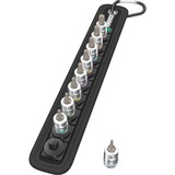 Wera Belt A3 Torx HF Zyklop Bit Nut Set with holder function, 1/4" drive, Clés mixtes à cliquet Noir/Argent