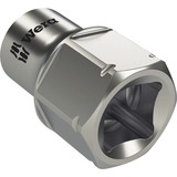Wera Douille à carré Zyklop avec emmanchements 1/4" et hexagonal Hex 11, Clés mixtes à cliquet 6mm x 18mm