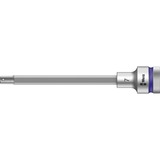 Wera Douille à embout Zyklop à emmanchement 1/2" avec fonction de retenue, Clés mixtes à cliquet 7mm x 140mm