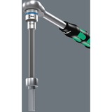 Wera Douille à embout Zyklop à emmanchement 1/2" avec fonction de retenue, Clés mixtes à cliquet 7mm x 140mm