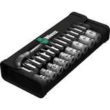 Wera Ensemble 7 cliquets Zyklop Metal avec carré mâle traversant, Set d'outils 28 pièces