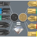 Wera Ensemble d'embouts Bit-Check 12 Diamond 1, Set d'embouts de vissage Support et Embouts