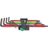 Wera Jeu de clés Allen TORX 967/9 TX XL Multicolore 1, Tournevis 9 pièces, TORX T8 à T40