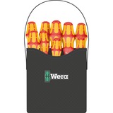 Wera Kraftform 2go 100 embout de tournevis 11 pièce(s) Rouge/Jaune, 11 pièce(s), Phillips, Cruciforme, Torx, PH 1,PH 2, PZ 1,PZ 2, T10,T15,T20, 50 x 120 mm