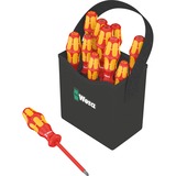 Wera Kraftform 2go 100 embout de tournevis 11 pièce(s) Rouge/Jaune, 11 pièce(s), Phillips, Cruciforme, Torx, PH 1,PH 2, PZ 1,PZ 2, T10,T15,T20, 50 x 120 mm