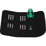 Wera Kraftform Kompakt 40, Set d'embouts de vissage Noir/Vert, 7 pièces