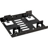 DeLOCK Cadre d'échange 3.5" > 2x 2.5", Cadre de montage Noir