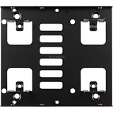 DeLOCK Cadre d'échange 3.5" > 2x 2.5", Cadre de montage Noir