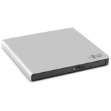 Hitachi-LG Data Storage Graveur de DVD portable mince, Graveur DVD externe Argent, Argent, Plateau, PC de bureau/PC portable, DVD±RW, USB 2.0, 60000 h, Vente au détail