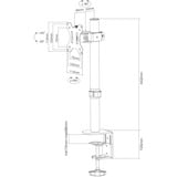 Neomounts FPMA-D510BLACK, Montage Noir