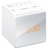 Sony ICF-C1W Radio Réveil FM/AM, Radio-réveil Blanc, Horloge, AM, FM, 87,5 - 108 MHz, 531 - 1602 kHz, 0,1 W, 6,6 cm