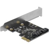 DeLOCK 2 port SATA PCI Express Card, Adaptateur 