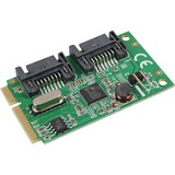 DeLOCK 95233 carte et adaptateur d'interfaces Interne SATA, Contrôleur Mini PCI Express, SATA, Asmedia ASM1061, 6 Gbit/s, Windows XP/Vista/Vista-64/7/7-64, Linux 2.6