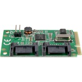 DeLOCK 95233 carte et adaptateur d'interfaces Interne SATA, Contrôleur Mini PCI Express, SATA, Asmedia ASM1061, 6 Gbit/s, Windows XP/Vista/Vista-64/7/7-64, Linux 2.6