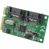 DeLOCK 95233 carte et adaptateur d'interfaces Interne SATA, Contrôleur Mini PCI Express, SATA, Asmedia ASM1061, 6 Gbit/s, Windows XP/Vista/Vista-64/7/7-64, Linux 2.6