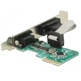 DeLOCK Carte PCI Express > 2 x Série RS-232, Adaptateur 