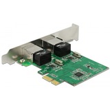 DeLOCK Carte PCIe Express > 2x Gigabit LAN, Carte réseau 