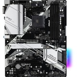 ASRock B550 Pro4, Socket AM4 carte mère Noir/Argent, RAID, Gb-LAN, Sound, ATX