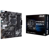 ASUS PRIME B550M-K, Socket AM4 carte mère Noir/Blanc, RAID, Gb-LAN, Sound, µATX