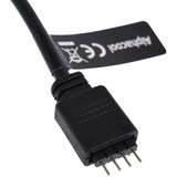 Alphacool Aurora HardTube LED Ring 13mm Deep Black - RGo, Bande LED Noir