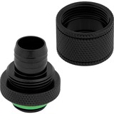 Corsair Hydro X Series XF Compression 10/13mm (3/8" / 1/2") ID/OD, Connexion Noir, 4 pièces