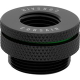 Corsair Hydro X Series XF Fill Port, Stuff Noir, Raccord, Laiton, Noir, 1/4", Liquide