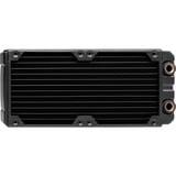 Corsair Hydro X Series XR7 240mm, Radiateur Noir, Bloc radiateur, Laiton, Cuivre, Noir, 1/4", 60 °C, 275 mm